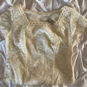Blouse de Jour Chas A Stevens Real Vintage Lace Top with Tags